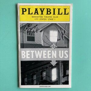 David Harbour & KATE JENNINGS Signed Playbill BETWEEN US May 2004 Off Broadway